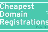 Cheapest Domain Registrations?